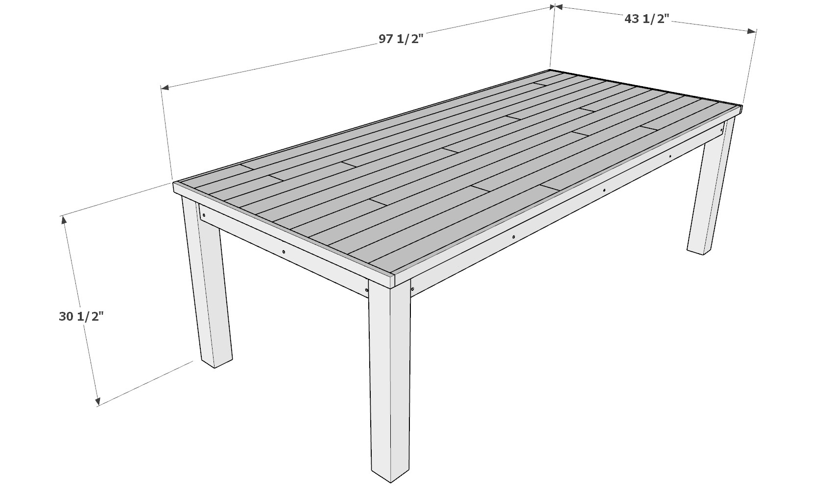Easy DIY dining table plans DIY projects plans