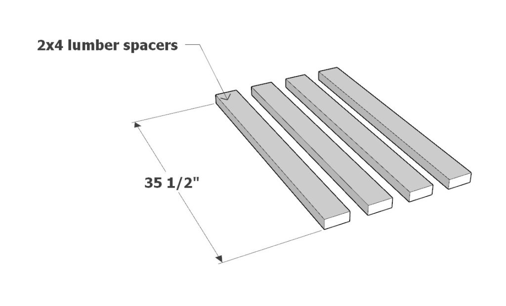 Adding the frames to the bunk bed