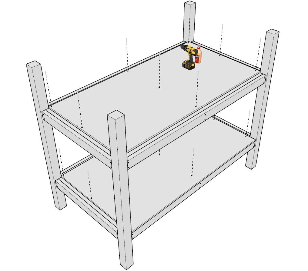 Adding plywood sheets to bunk bed frame