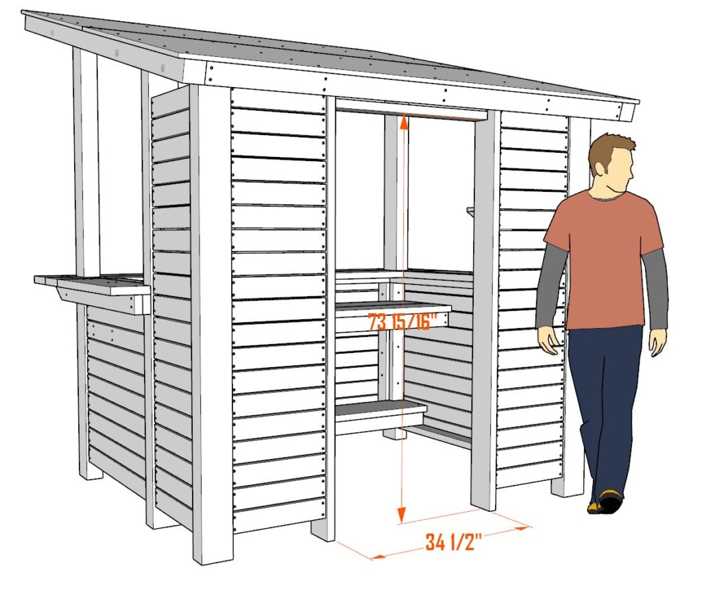 DIY bar plan dimensions