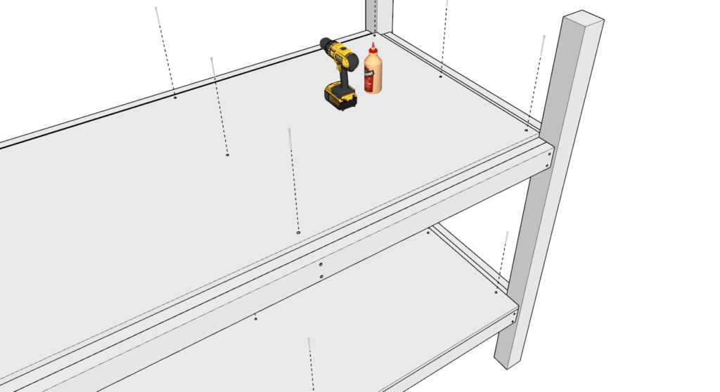 Adding plywood sheets to bunk bed frame