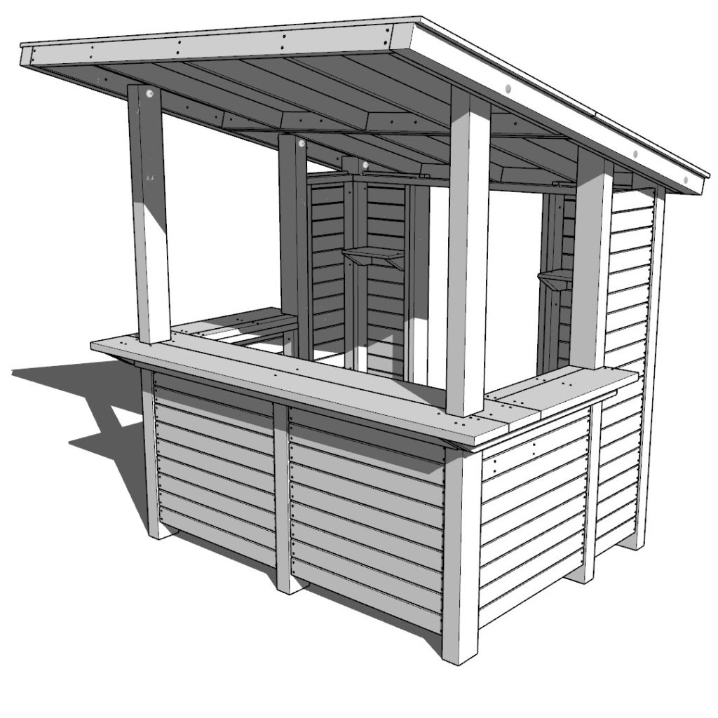 DIY outdoor bar plan