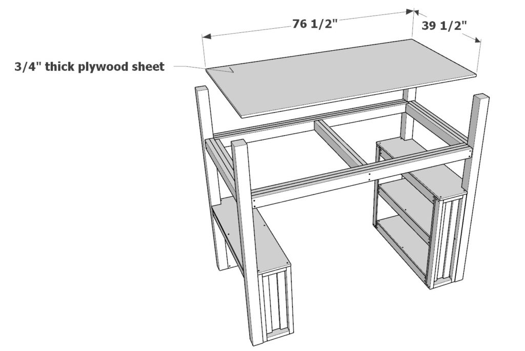 Adding plywood sheet to bed frame