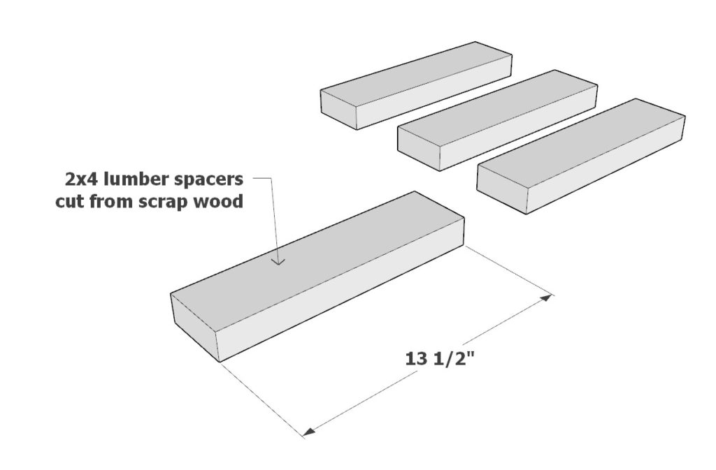 Adding the frames to the bunk bed