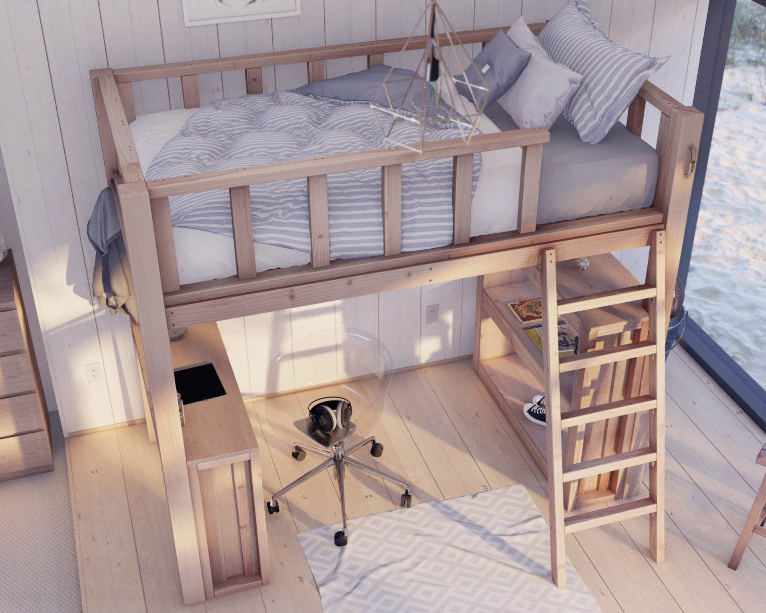 Easy Twin Loft Bed DIY Plan DIY Projects Plans