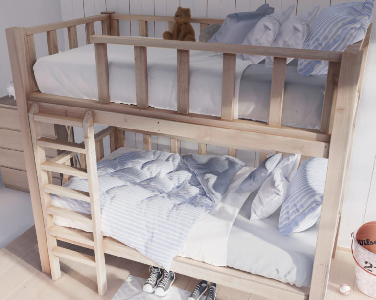 TwinOverTwin Bunk Bed DIY plan DIY projects plans