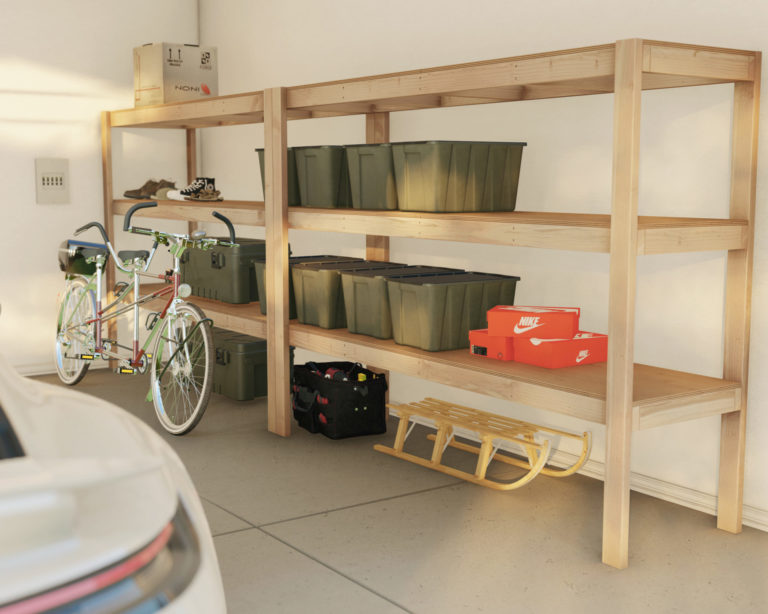 Easy DIY garage storage shelves PDF plan - DIY projects plans
