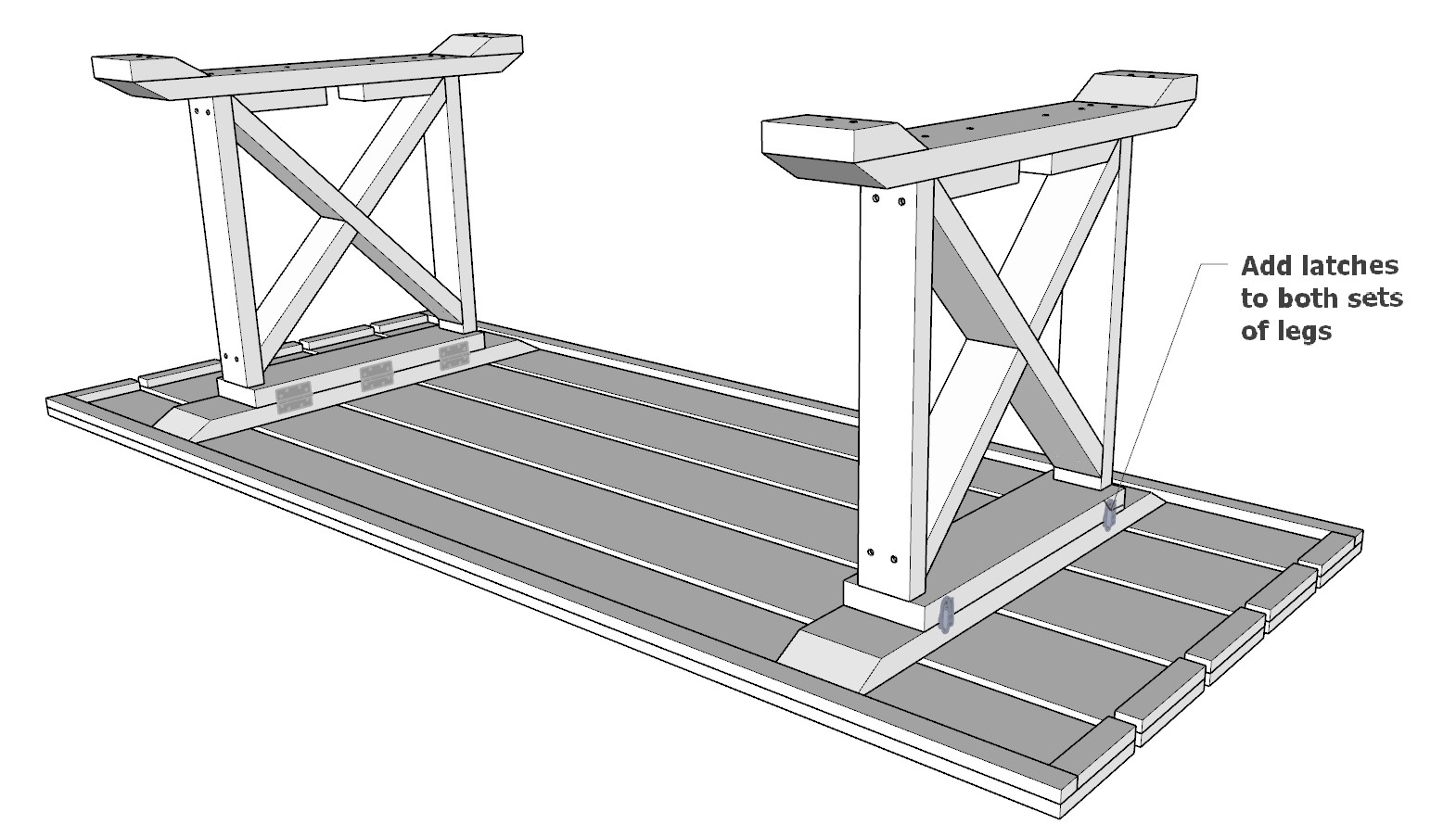 DIY folding table plan DIY projects plans