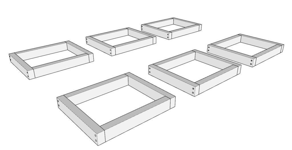 DIY closet storage shelf frame construction