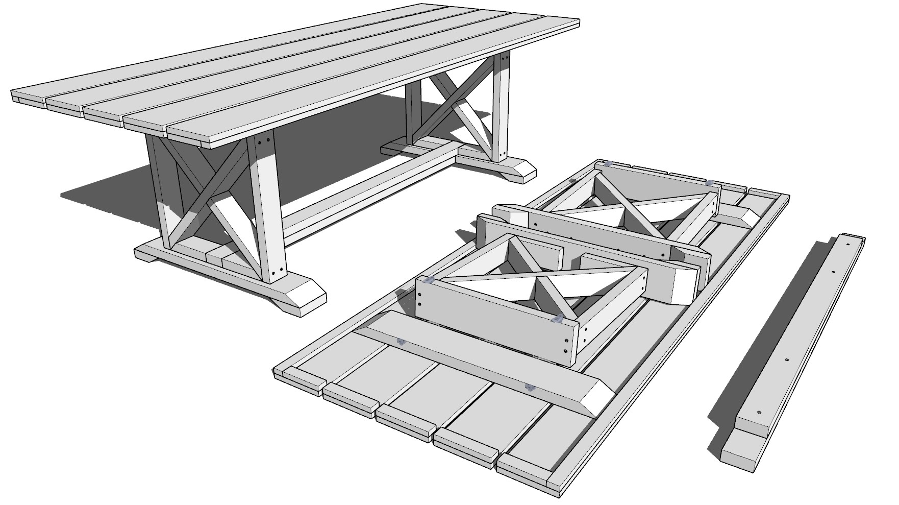 DIY folding table plan DIY projects plans