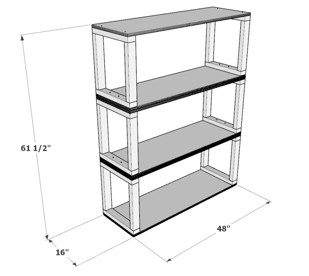 DIY closet shelve storage shelf dimensions