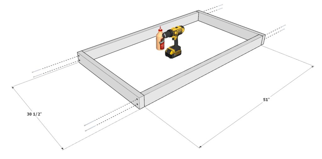 DIY fire pit 2x4 lumber frame construction