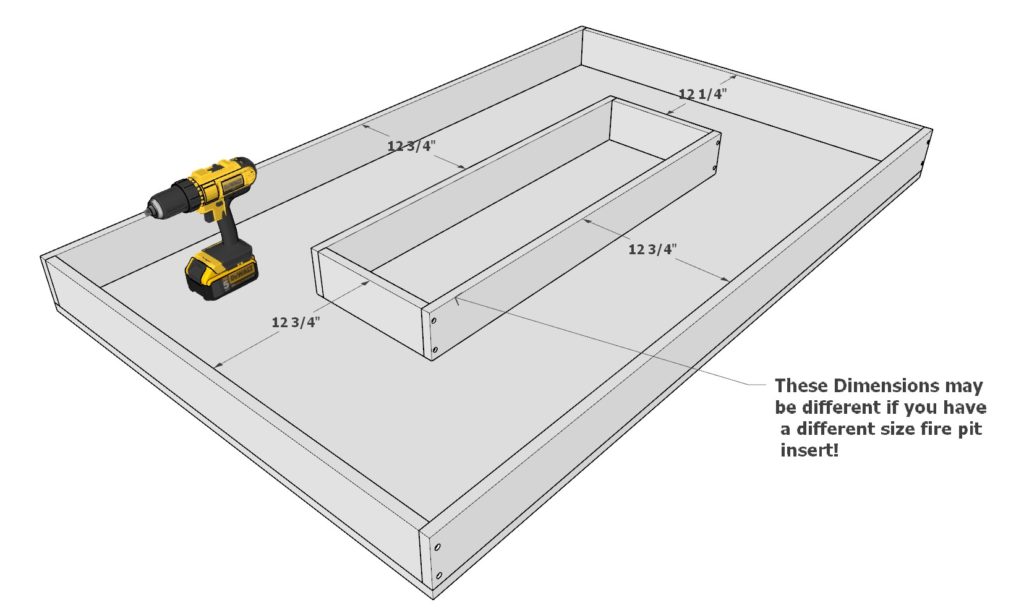 melamine insert frame construction