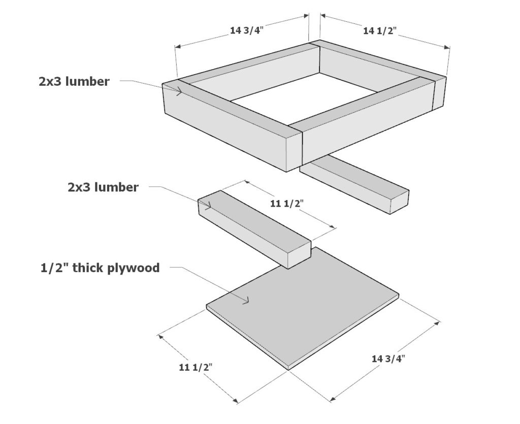 DIY desk shelves and cubby assembly