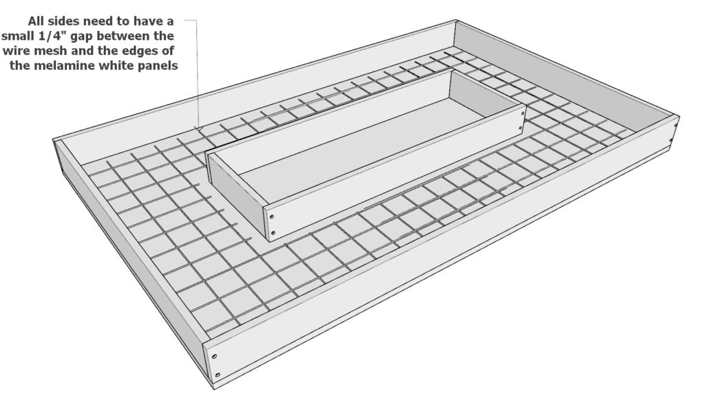 Adding galvanized wire mesh for cement slab