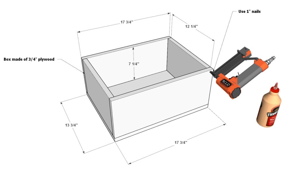 DIY desk drawer assembly