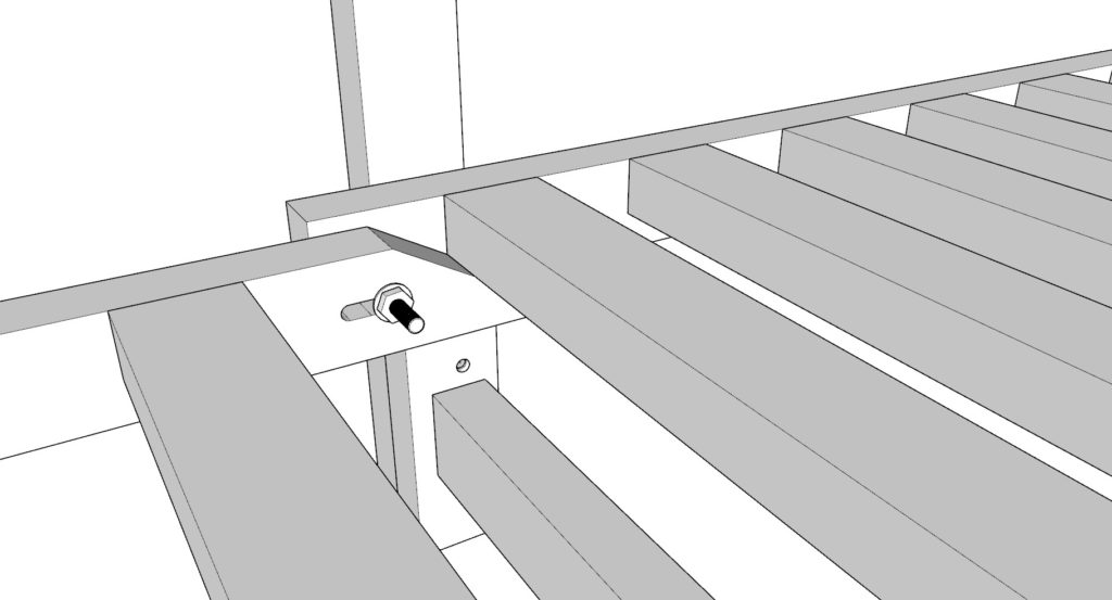 Attaching armrests with bolt assembly