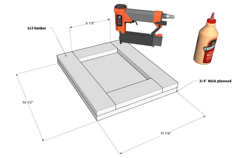 DIY desk drawer face assembly