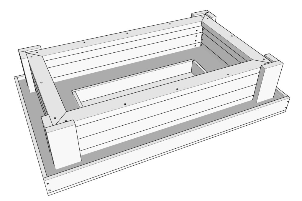 Removing melamine boards of DIY fire pit