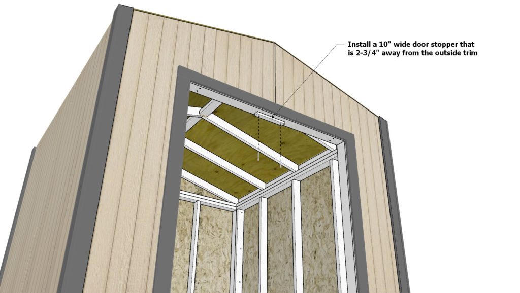DIY shed door installation