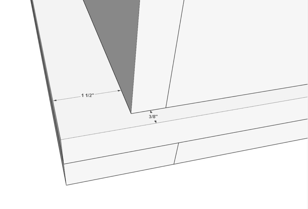 Adding drawer face to drawer box