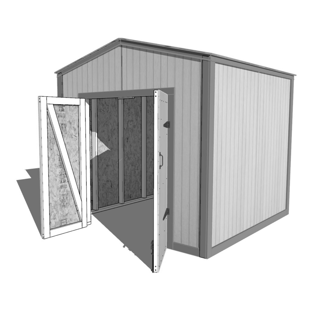 8 ft x 8 ft easy and cheap DIY shed plan