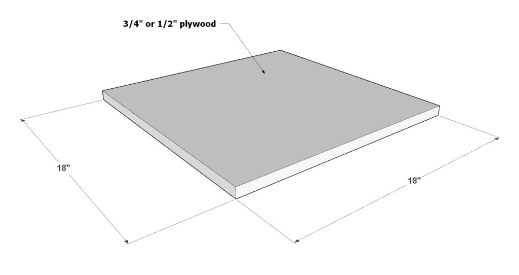 Adding bottom to DIY fire pit side table