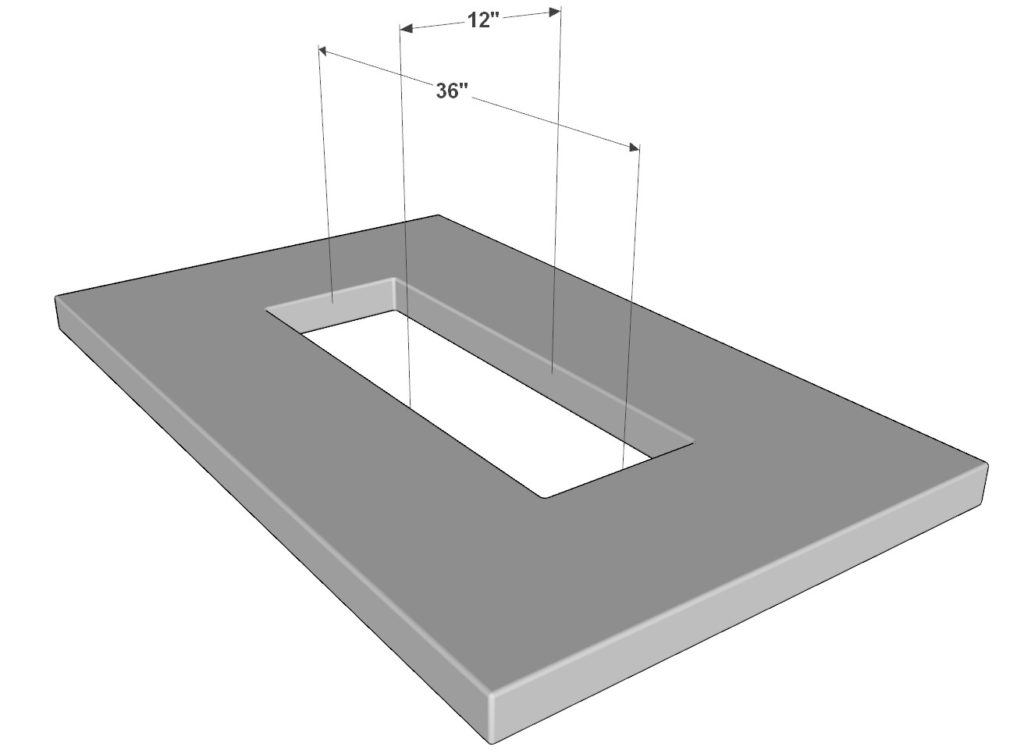 Fire pit slab