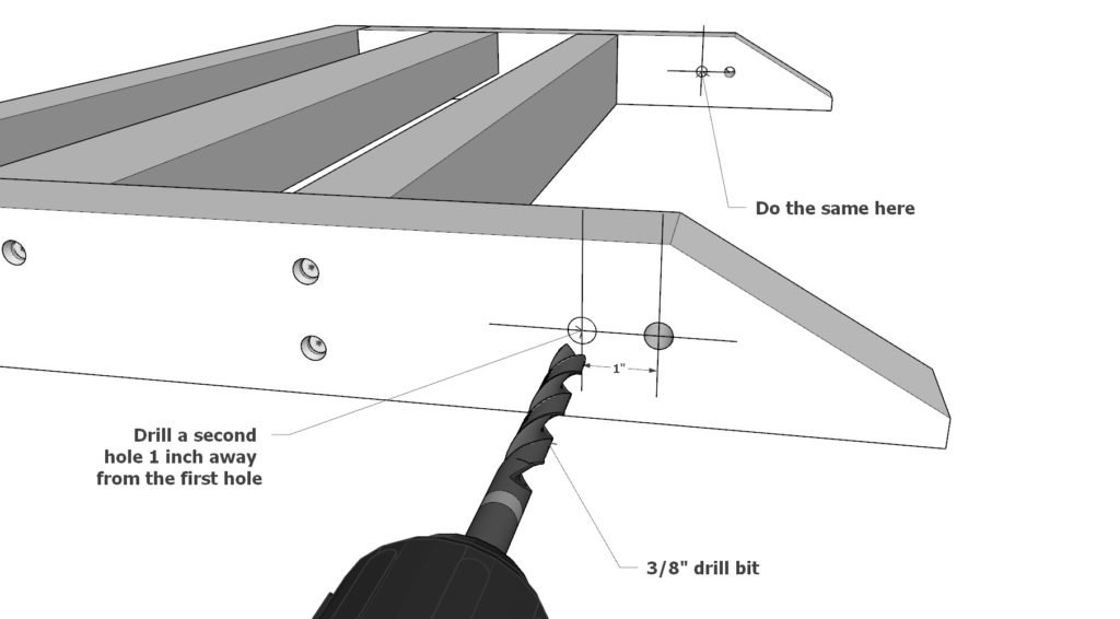 Adding the arm rests to the futon bed