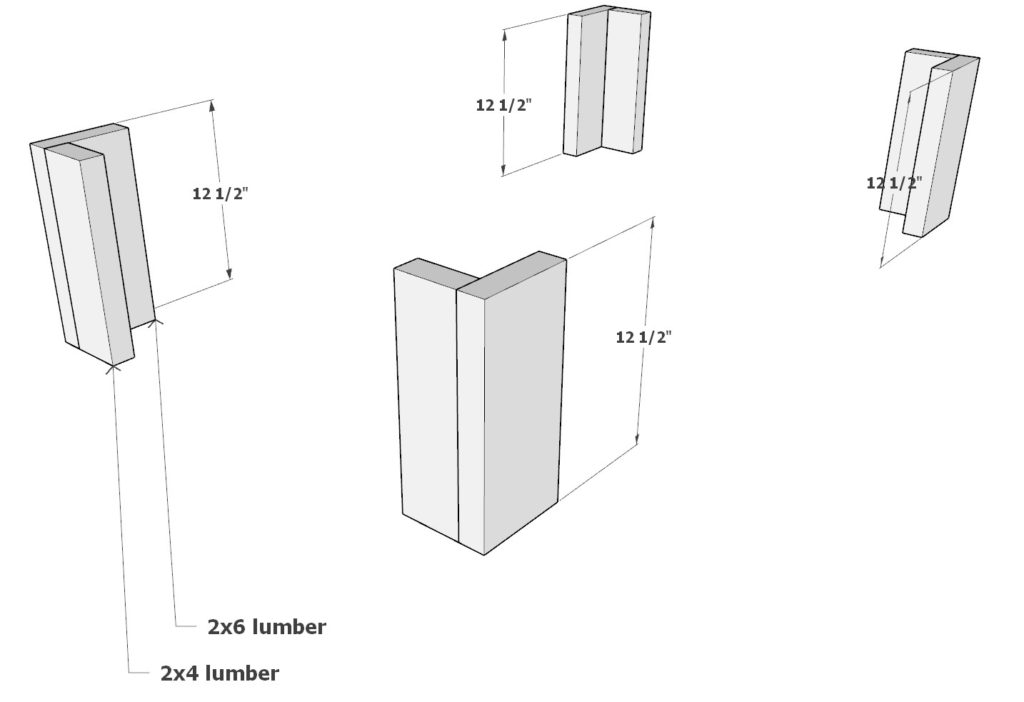 DIY fire pit leg construction