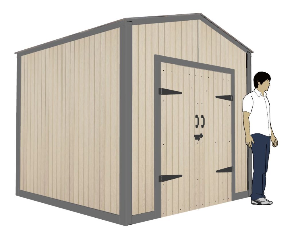 8 ft x 8 ft easy and cheap DIY shed plan