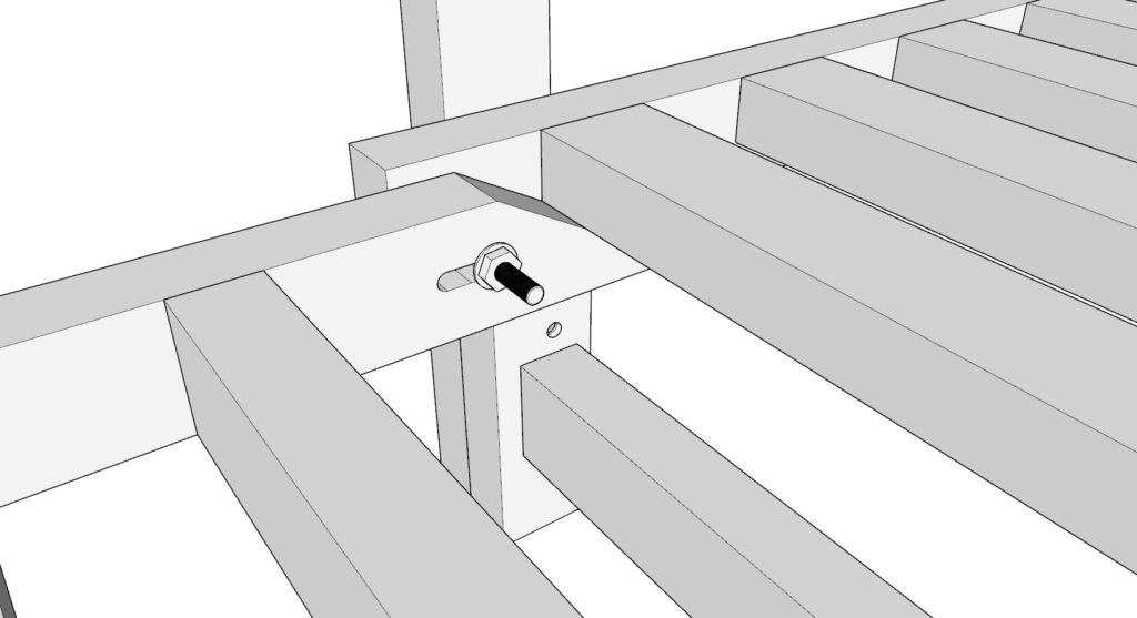 Adding bolts to futon bed arm rests and frame