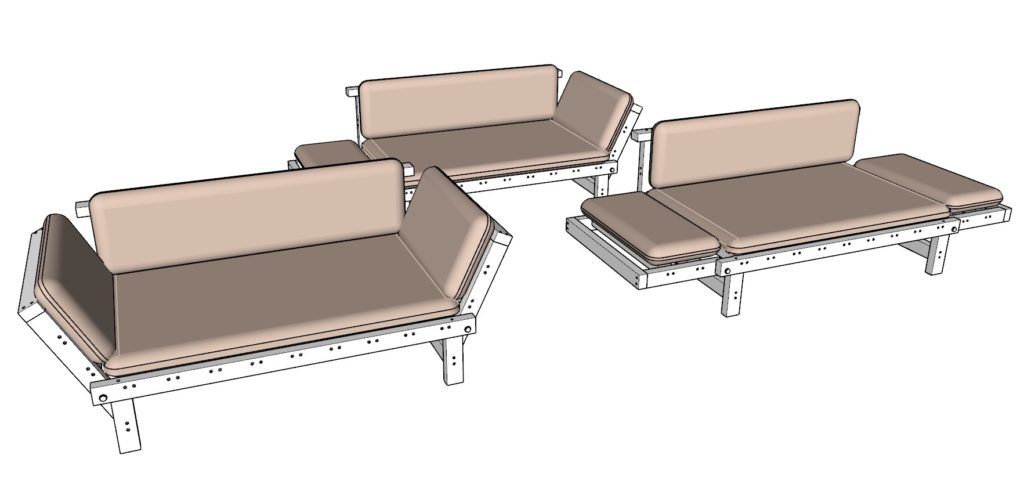 DIY day bed cushion dimensions