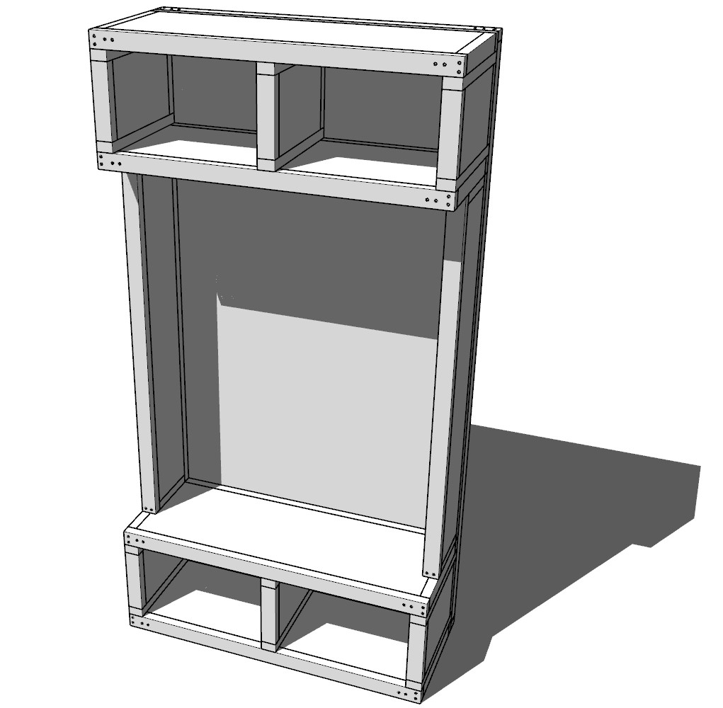 DIY mudroom bench and storage plan wooden mudroom locker