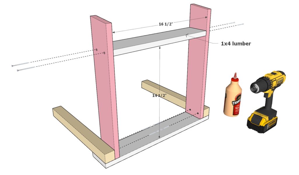 DIY chair frame assembly