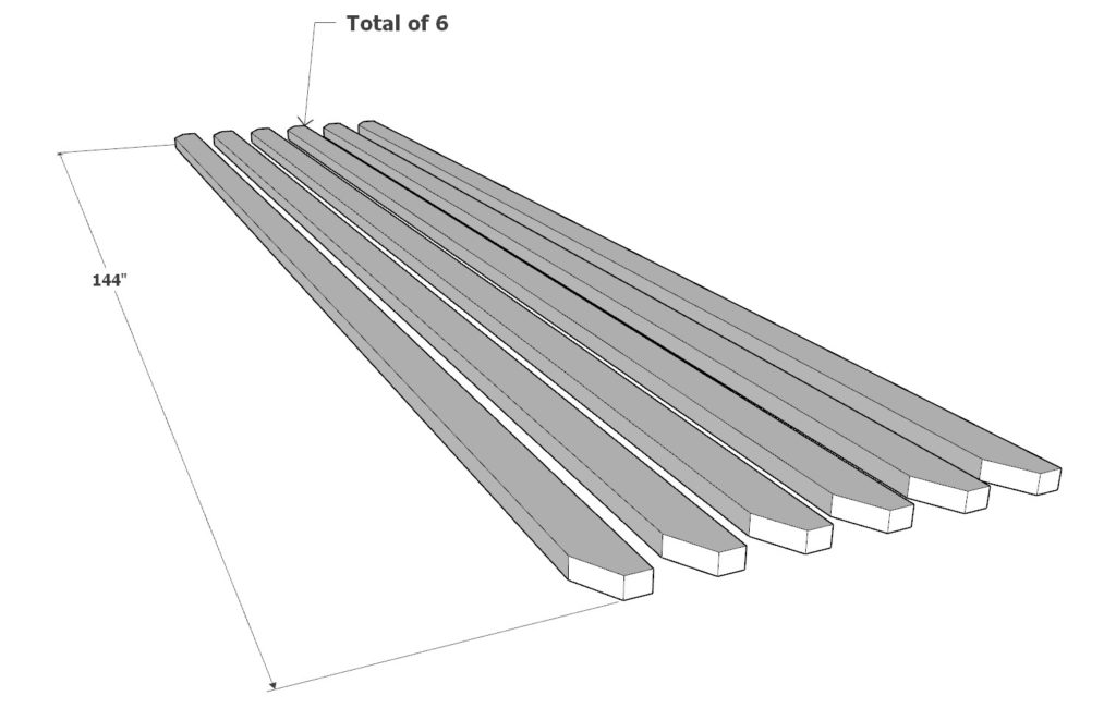 DIY pergola 2x4 cut list