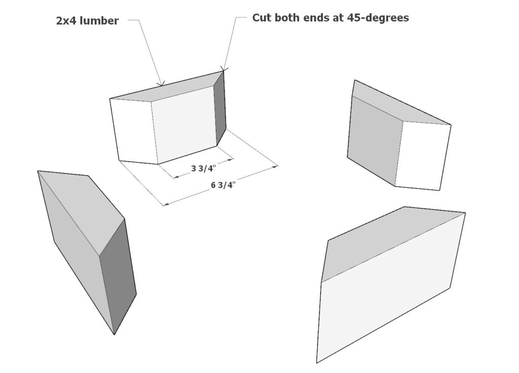 DIY pergola footing cut list