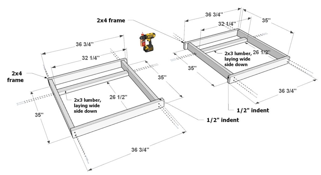 DIY bar frame construction