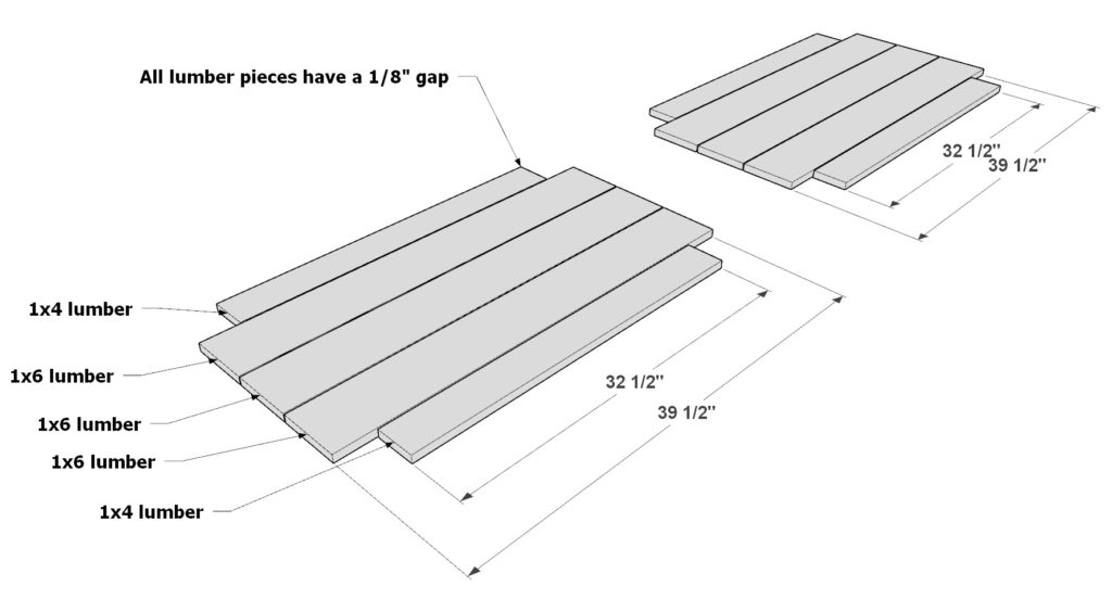 Adding counter shelf lumber pieces