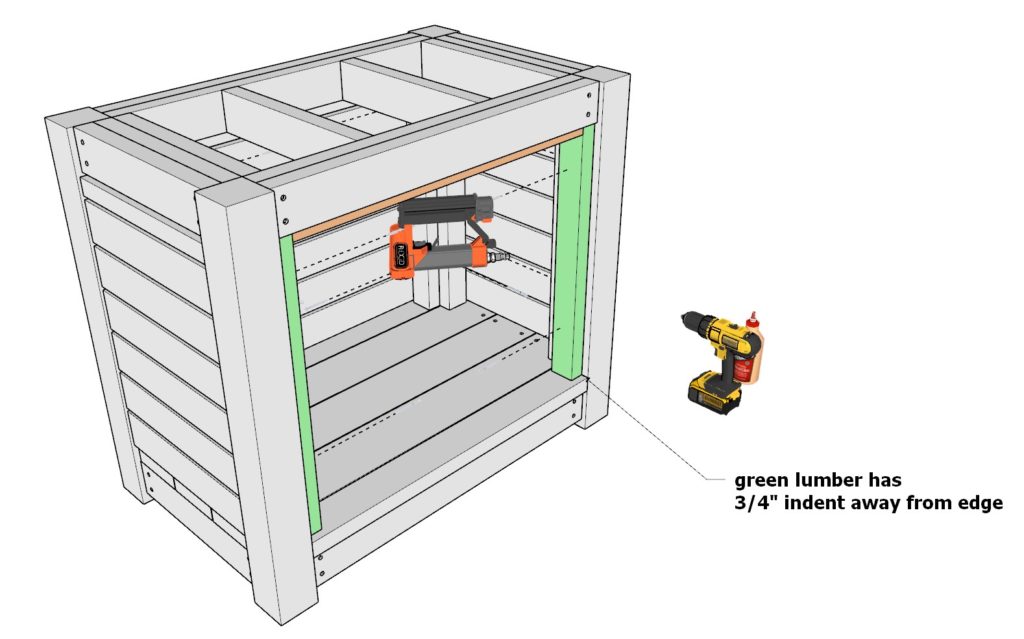 adding door frame to DIY outdoor sink