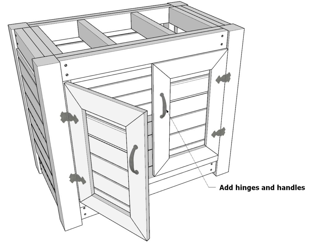 Adding hinges and handles