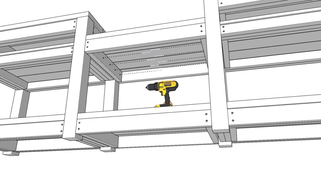 Securing grill support system