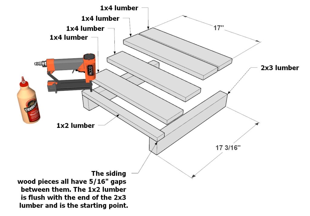 Grill cabinet siding construction