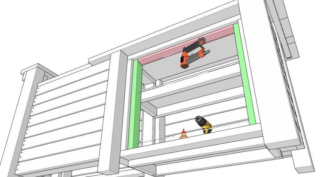 Cabinet door frame installation