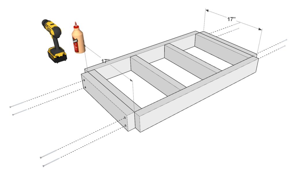 DIY outdoor kitchen sink frame constructions