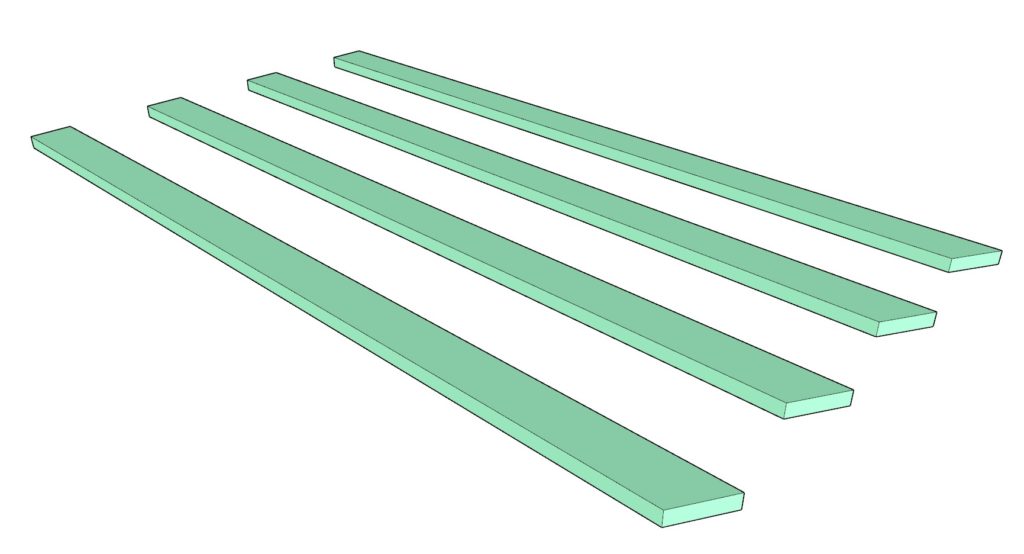 Cutting out the wooden boards for the DIY Montessori house bed house frame