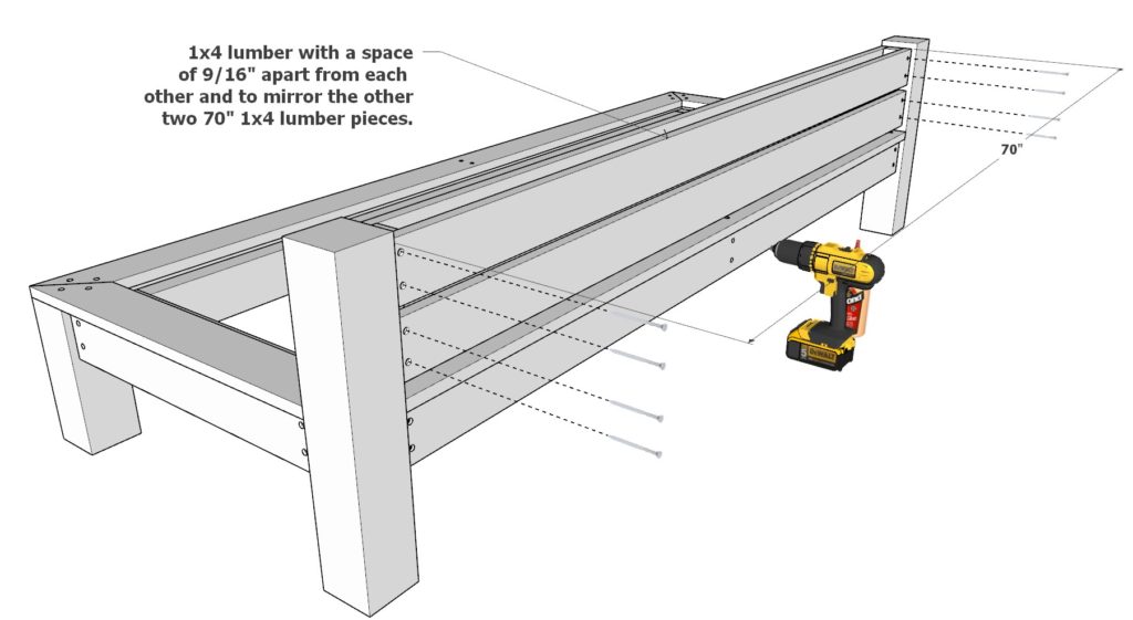 Adding back rest to DIY lounge bed