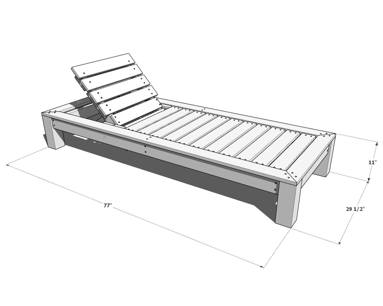 Build Your Own Outdoor Chaise Lounge A StepbyStep Guide DIY