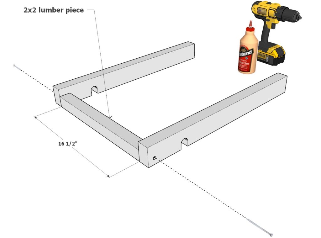 Building the lounge bed back rest components