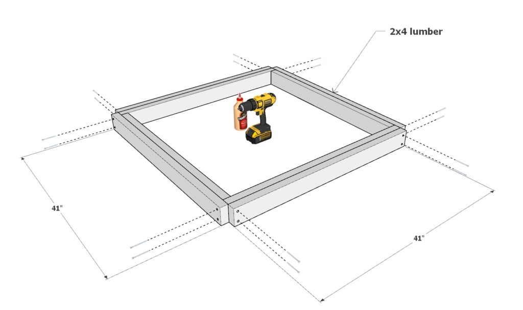 diy picnic table frame construction